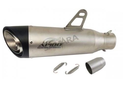 Τελικό εξάτμισης APIDO Φ51 250mm inox με σιγαστήρα