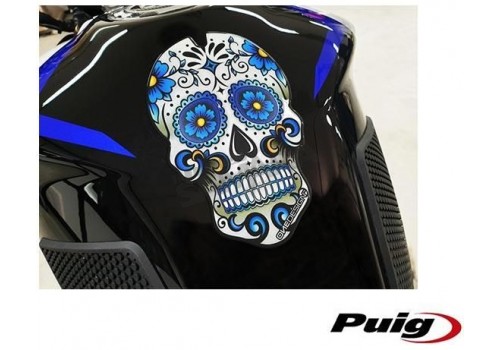 Tank Pad PUIG SKULL ΜΠΛE UNIVERSAL