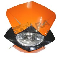 Μάσκα ENDURO με φανάρι πορτοκαλί
