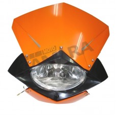 Μάσκα ENDURO με φανάρι πορτοκαλί