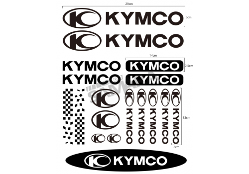 Αυτοκόλλητα KYMCO σετ