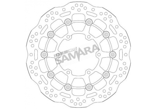 Δισκόπλακα μαργαρίτα εμπρός για SUZUKI GSX-R 600 / 750 / 1000 SBS