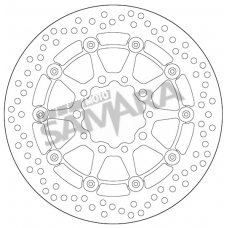 Δισκόπλακα εμπρός για KAWASAKI ZX-6R / ER-6N / VERSYS 650/1000 / Z 750 SBS
