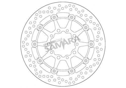 Δισκόπλακα εμπρός για KAWASAKI ZX-6R / ER-6N / VERSYS 650/1000 / Z 750 SBS