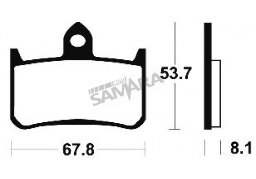 Τακάκια εμπρός για HONDA CB 900 HORNET / CBR 900RR BENDIX MF122 FA187
