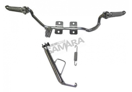 Βάση μαρσπιέ οδηγού για YAMAHA CRYPTON-X 135 χρώμιο σπαστή