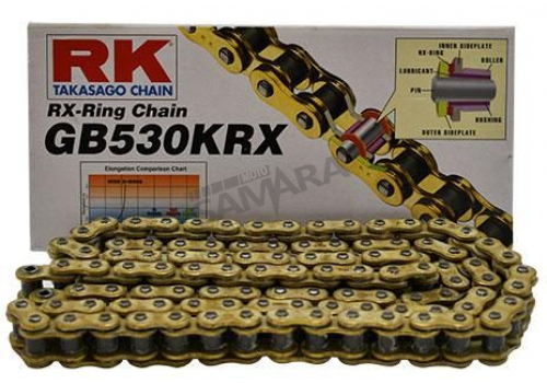 Αλυσίδα RK GB/GR530KRX-110L W/CLFZ ΧΡΥΣΗ