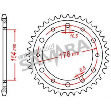 Γρανάζια τροχού για HONDA VFR 800 TEC