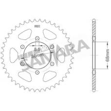 Γρανάζια τροχού για MODENAS DINAMIK 125 / KRISTAR 125 RK