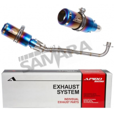 Εξάτμιση για YAMAHA CRYPTON-R 105/115 μπλε-ασημί APIDO
