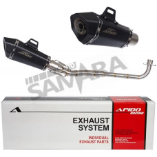 Εξάτμιση για YAMAHA CRYPTON-R 105/115 μαύρη APIDO
