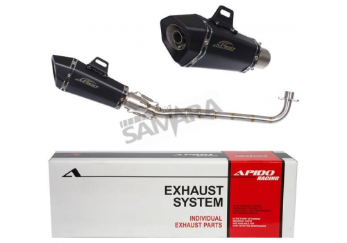 Εξάτμιση για YAMAHA CRYPTON-R 105/115 μαύρη APIDO