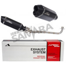 Εξάτμιση για YAMAHA CRYPTON-R 105/115 μαύρη APIDO