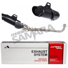 Εξάτμιση για YAMAHA CRYPTON-R 105/115 μαύρη APIDO