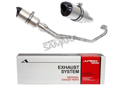 Εξάτμιση για YAMAHA CRYPTON-X 135 ασημί APIDO