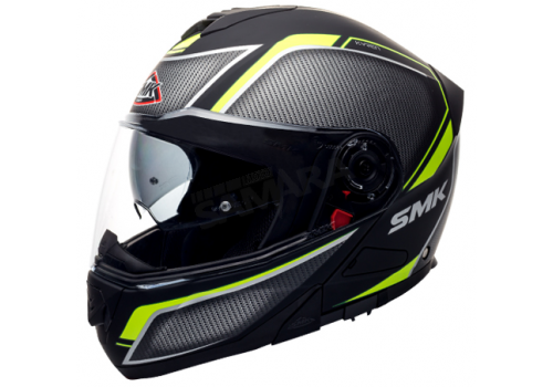 Κράνος σπαστό SMK GLIDE KYREN BLACK-YELLOW