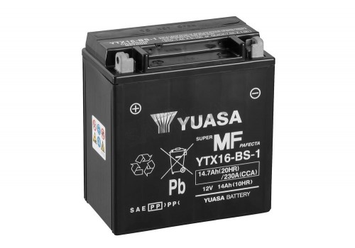 Μπαταρία YUASA YTX16-BS +- CP