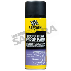 Βαφή spray θερμοανθεκτική μαύρη ματ BARDAHL 400 ml