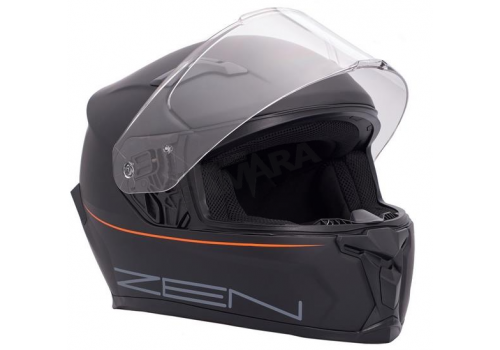 Κράνος κλειστό ZEN ZN-820 μαύρο-πορτοκαλί ματ