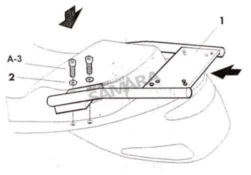 Σχάρα βαλίτσας για PEUGEOT ELYSEO 50/100 SHAD