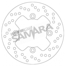 Δισκόπλακα πίσω για KAWASAKI VERSYS 650 / Z 750 / ER-6N / ZX-6R / ZX-10R SBS