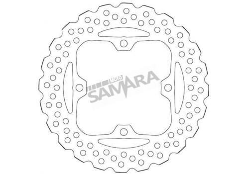 Δισκόπλακα μαργαρίτα πίσω για KAWASAKI VERSYS 1000 / Z 750 / Z 1000 SBS