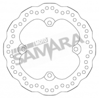 Δισκόπλακα μαργαρίτα πίσω για HONDA CB 500X/F SBS