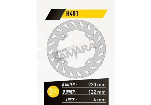Δισκόπλακα πίσω για HONDA AX-1 / CR 125/250 FRANCE EQUIPEMENT