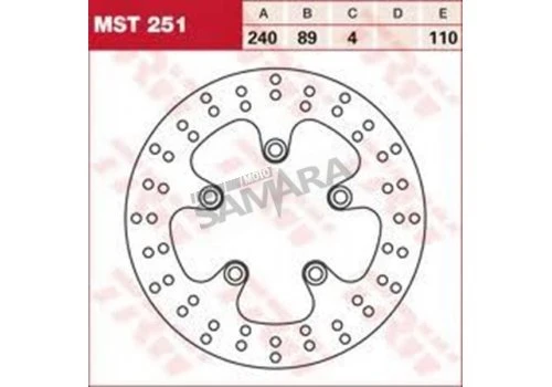 Δισκόπλακα πίσω για SUZUKI GSX-R 750 / SV 650 TRW LUCAS