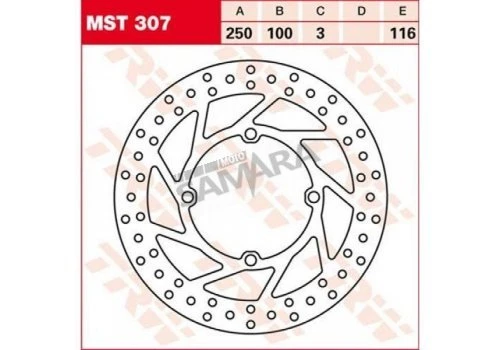 Δισκόπλακα για KAWASAKI KX / KDX 200 TRW LUCAS