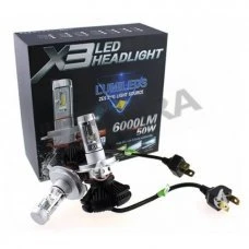 Λάμπες 12V Η7 LED Χ3 6000LM
