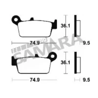 Τακάκια φρένων BENDIX MOR104 FA131 SP RR