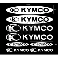 Αυτοκόλλητα KYMCO σετ λευκά