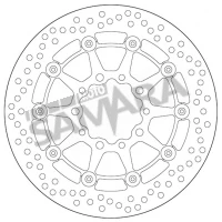 Δισκόπλακα εμπρός για KAWASAKI ZX-6R / ER-6N / VERSYS 650/1000 / Z 750 SBS