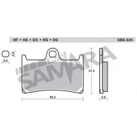 Τακάκια εμπρός/πίσω για APRILIA / DUCATI / KTM / SUZUKI SBS SET