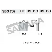 Τακάκια εμπρός για BENELLI TRK 502 / LEONCINO 500 SBS SET