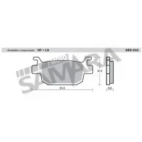 Τακάκια πίσω για BENELLI BN 251 ABS E4 / BN 302 / TRK 251 E4 / LEONCINO 250 / RKV 125/150 SBS SET