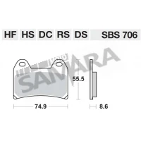 Τακάκια εμπρός για YAMAHA XT660X / APRILIA RSV 1000 / BMW F800 / KTM DUKE 690 / ADVENTURE 1050/1190/1290 SBS
