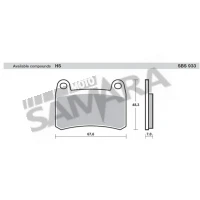 Τακάκια εμπρός για BENELLI BN 251 ABS E4 / BN 302 / TRK 251 E4 / LEONCINO 250 / RKV 125/150 SBS SET