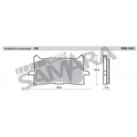 Τακάκια εμπρός για HONDA AFRICA TWIN CRF 1000L SBS SET