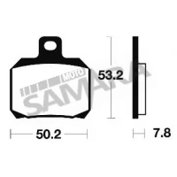 Τακάκια πίσω για GILERA NEXUS 500 / APRILIA CAPONORD 1000 BENDIX MR230 FA266
