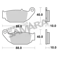 Τακάκια πίσω για HONDA CRF 250L / GTR 150 / BENELLI TNT 125 SBS SET