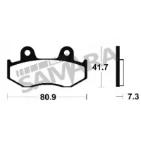 Τακάκια εμπρός για HONDA LEAD 100 / SH 125 / SPACT 250 BENDIX MOR58 FA92-323/2