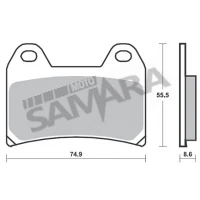 Τακάκια εμπρός για YAMAHA XT660X / APRILIA RSV 1000 / BMW F800 / KTM DUKE 690 / ADVENTURE 1050/1190/1290 SBS