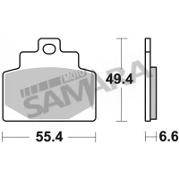 Τακάκια εμπρός για PIAGGIO MP3 300/500 SBS SET