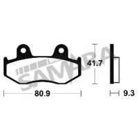 Τακάκια πίσω για SUZUKI BURGMAN 250/400 BENDIX MR209 FA323