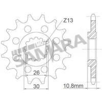 Γρανάζια κίνησης για YAMAHA YZF 1000 R1 / FJ 1200 RK