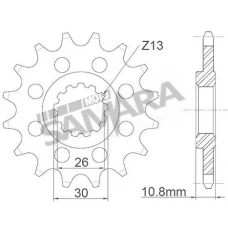 Γρανάζια κίνησης για YAMAHA YZF 1000 R1 / FJ 1200 RK