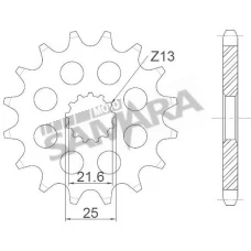 Γρανάζια κίνησης για YAMAHA TDM 850 / SUZUKI GSX-R 600 / KAWASAKI ZR/X-7 RK
