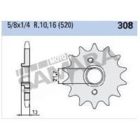 Γρανάζια κίνησης για YAMAHA XT 660R-X / APRILIA PEGASO 650 RK